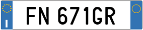 Truck License Plate